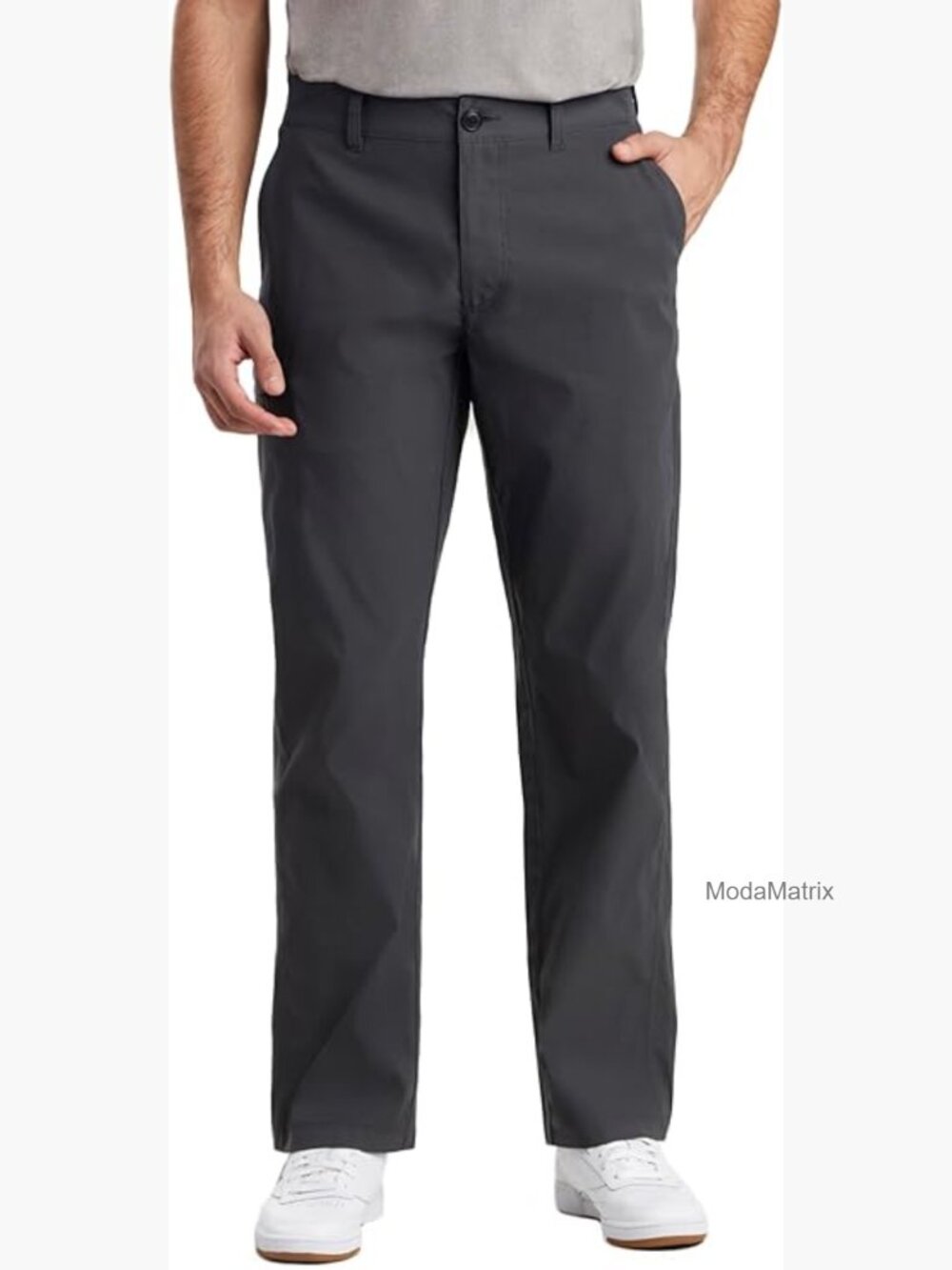Men's Lightweight Stretch Chino Pants, Travel Tech, Water Repellent, UPF 50